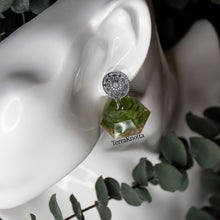 Load image into Gallery viewer, Diamond Succulent Terrarium Stud Dangles