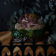 Load image into Gallery viewer, Purple Green Succulent Terrarium Skull