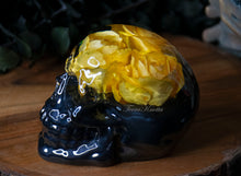 Load image into Gallery viewer, Yellow Rose Black Skull
