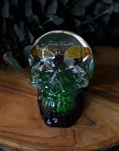 Load image into Gallery viewer, Cicada Vertebrae Moss Skull
