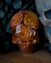 Load image into Gallery viewer, Fall Colored Roses Skull
