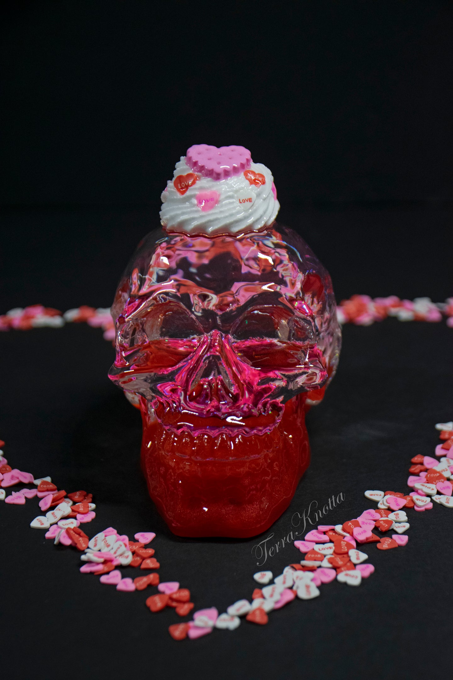 Valentines Day Shaker Skull