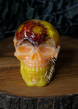 Load image into Gallery viewer, Strawflower Red Peach Yellow Skull
