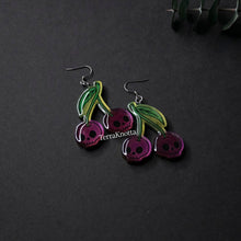 Load image into Gallery viewer, Skull Cherry Earrings

