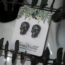 Load image into Gallery viewer, Holographic Skull Studs
