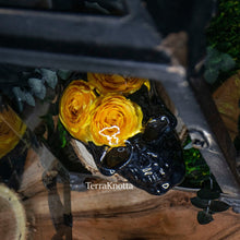 Load image into Gallery viewer, Yellow Rose Black Skull
