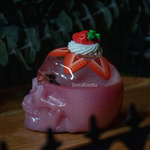 Load image into Gallery viewer, Small Strawberry Shortcake Skull

