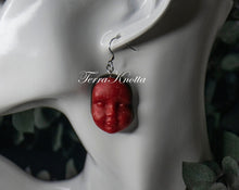 Load image into Gallery viewer, Red Doll Earrings
